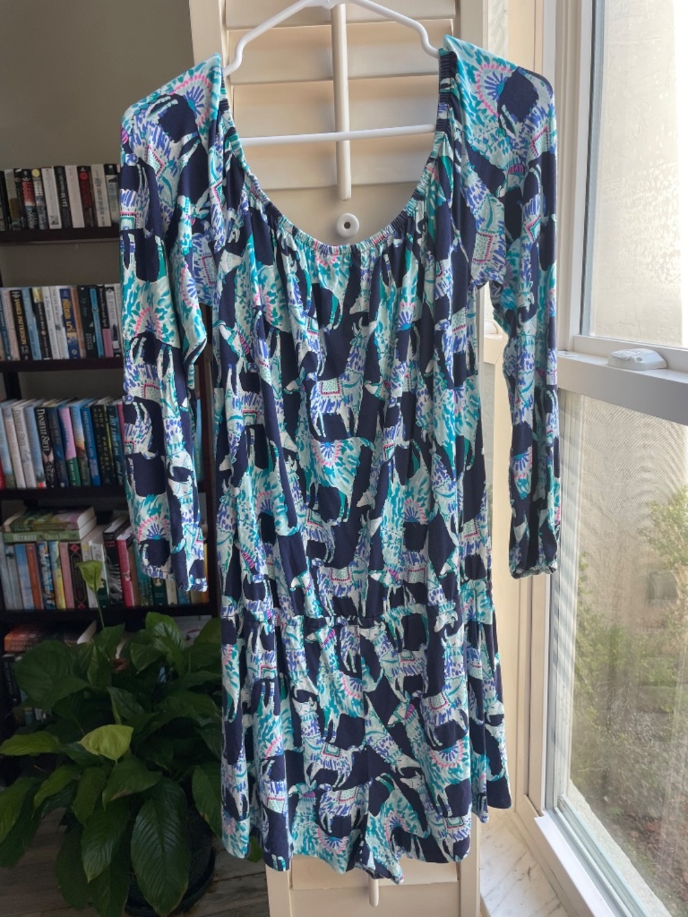 Lilly Pulitzer Llama Romper medium